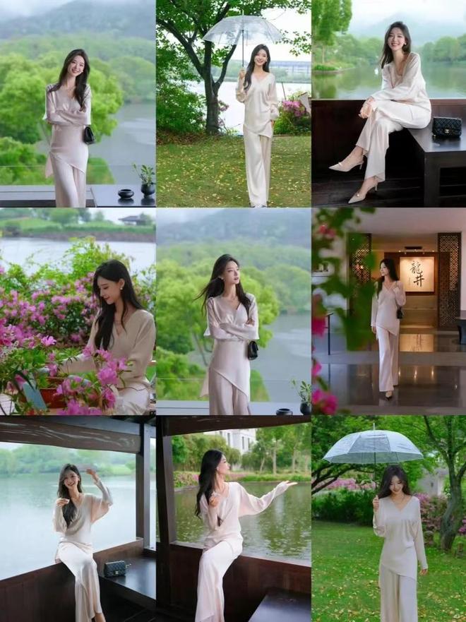 下雨天拍照也太高级了！这10个姿势让你被追着问滤镜拍出好身材